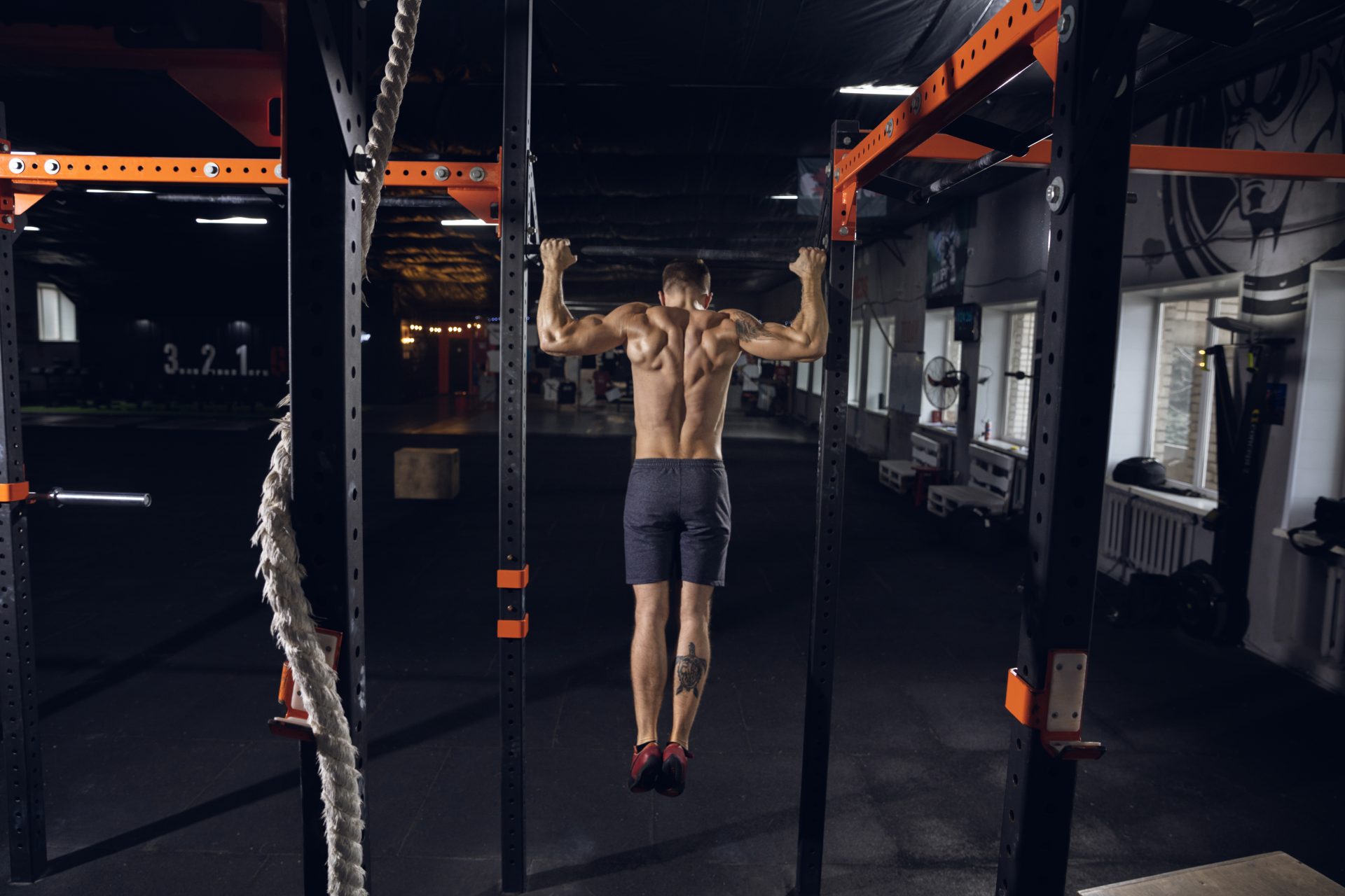 Best Pull Up Bar Stand For 2024 Baller Circuit   Young Healthy Man Athlete Doing Exercises Pull Ups Gym Single Caucasian Model Practicing Hard Training His Upper Body Concept Healthy Lifestyle Sport Fitness Bodybuilding Wellbeing 